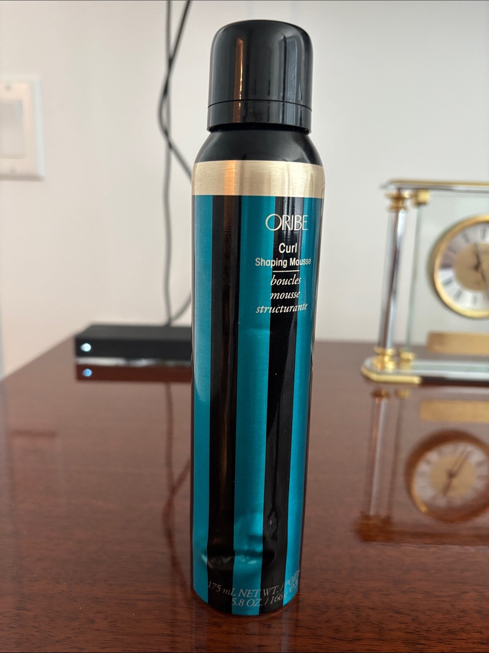 Oribe Curl Shaping Mousse – Teal and Black Bottle